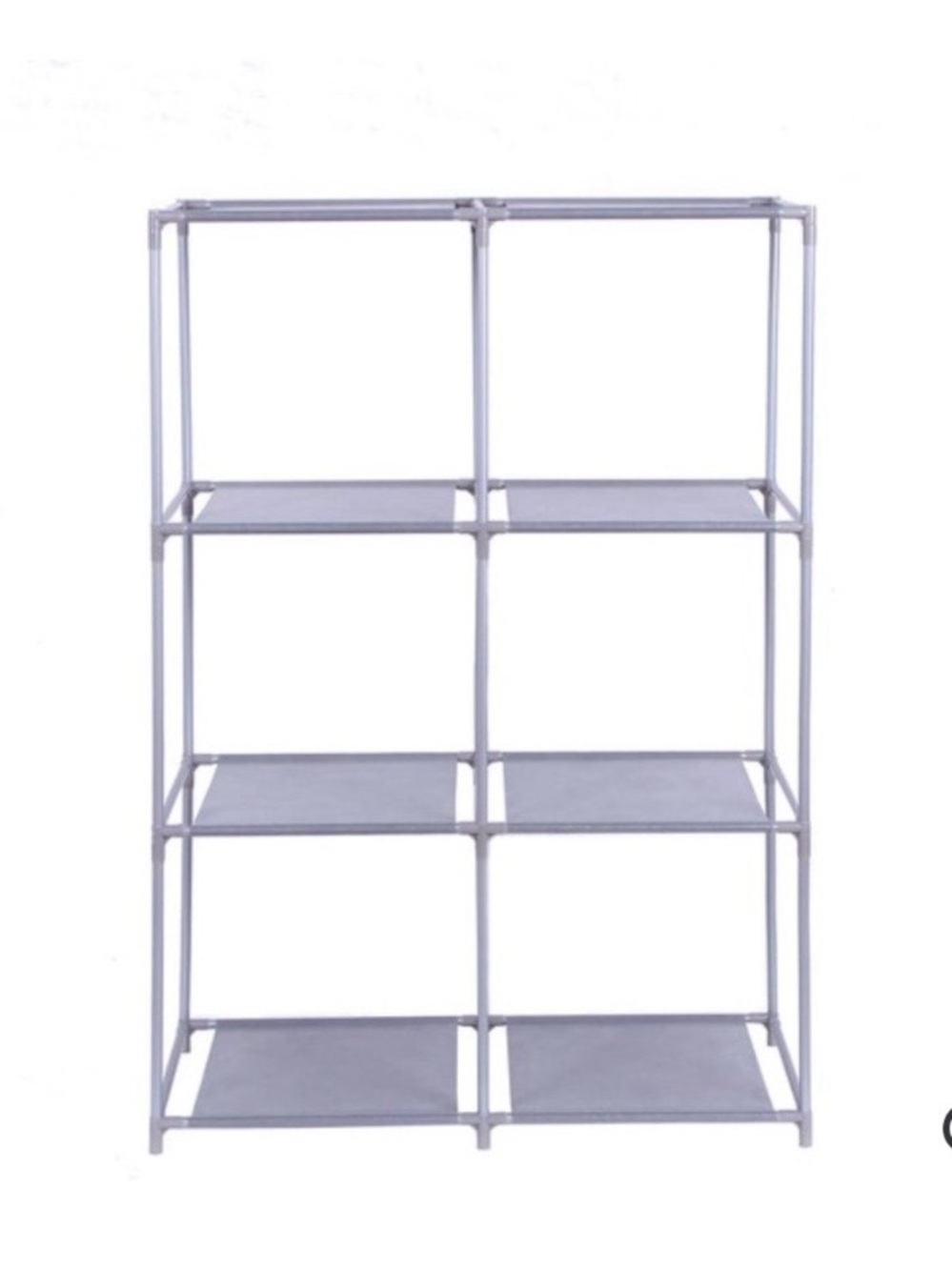 6-Cube Modular Storage Racks - Gray (2 of THEM!)